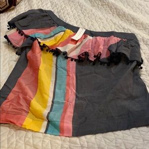 Multi colored boho blouse